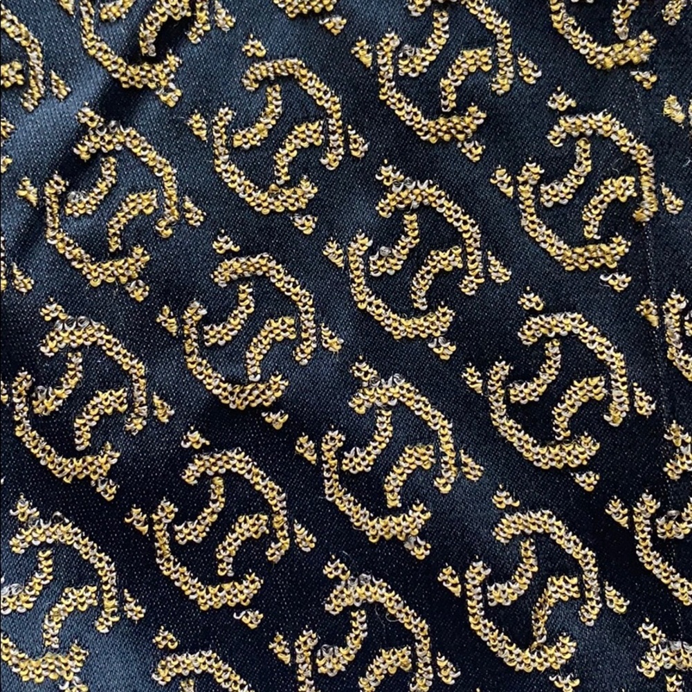 ETCETERA Black & Gold Print Straight Leg Pant 0 - Picture 4 of 7
